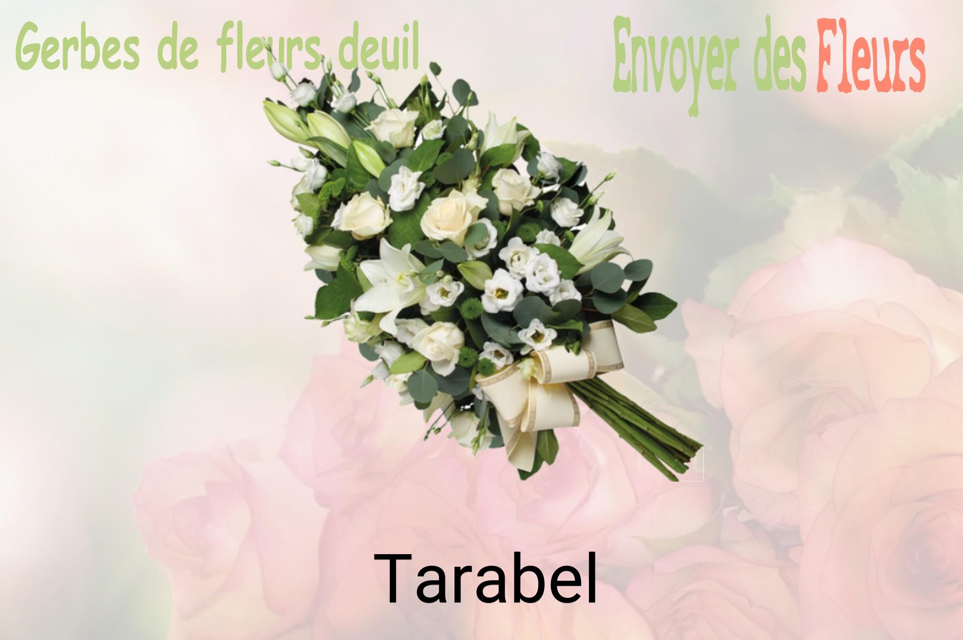 Gerbe de fleurs de deuil livrée à Tarabel